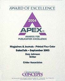 Apex Award of Excellence 2004